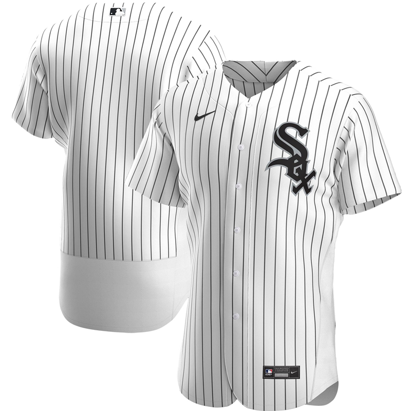 2020 MLB Men Chicago White Sox Nike White Home 2020 Authentic Official Team Jersey 1